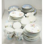 Shelley 'Wild Flowers' pattern part tea and dinner service, along with Doulton tea and dinner ware
