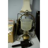 Selection of railway and other lamps