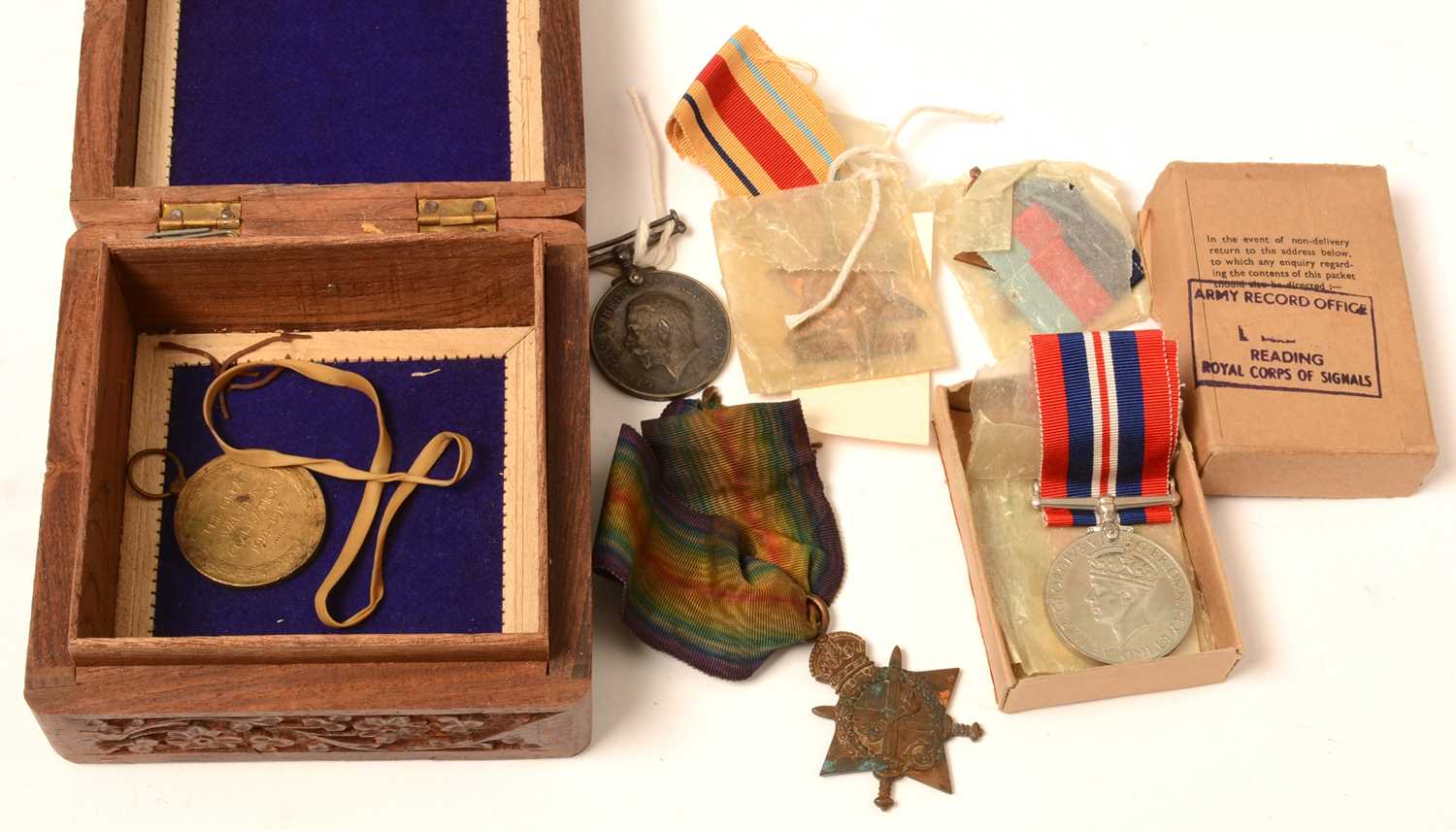 Collection of WWI and WWII war medals - Bild 2 aus 5