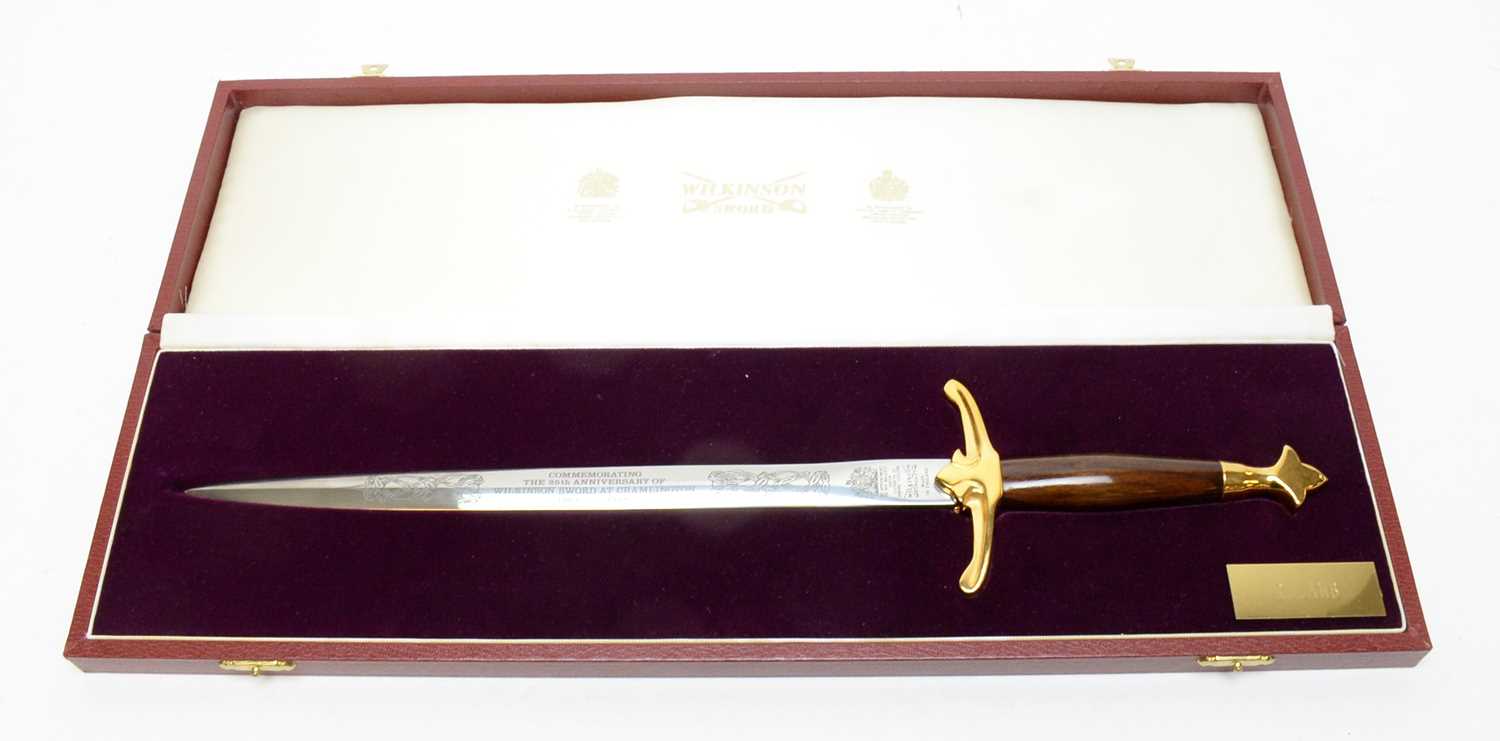 A Wilkinson Sword commemorative dagger.