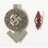 WWII Hitler Youth Proficiency badge and enamel pin badge