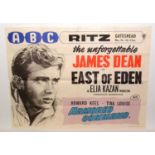 Theatre re-release quad movie poster for "East of Eden"