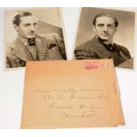 Two signed Basil Rathbone photographs