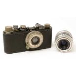 A Leica I camera with 50mm & 90mm lenses