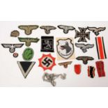 Collection of WWII and later German cloth badges