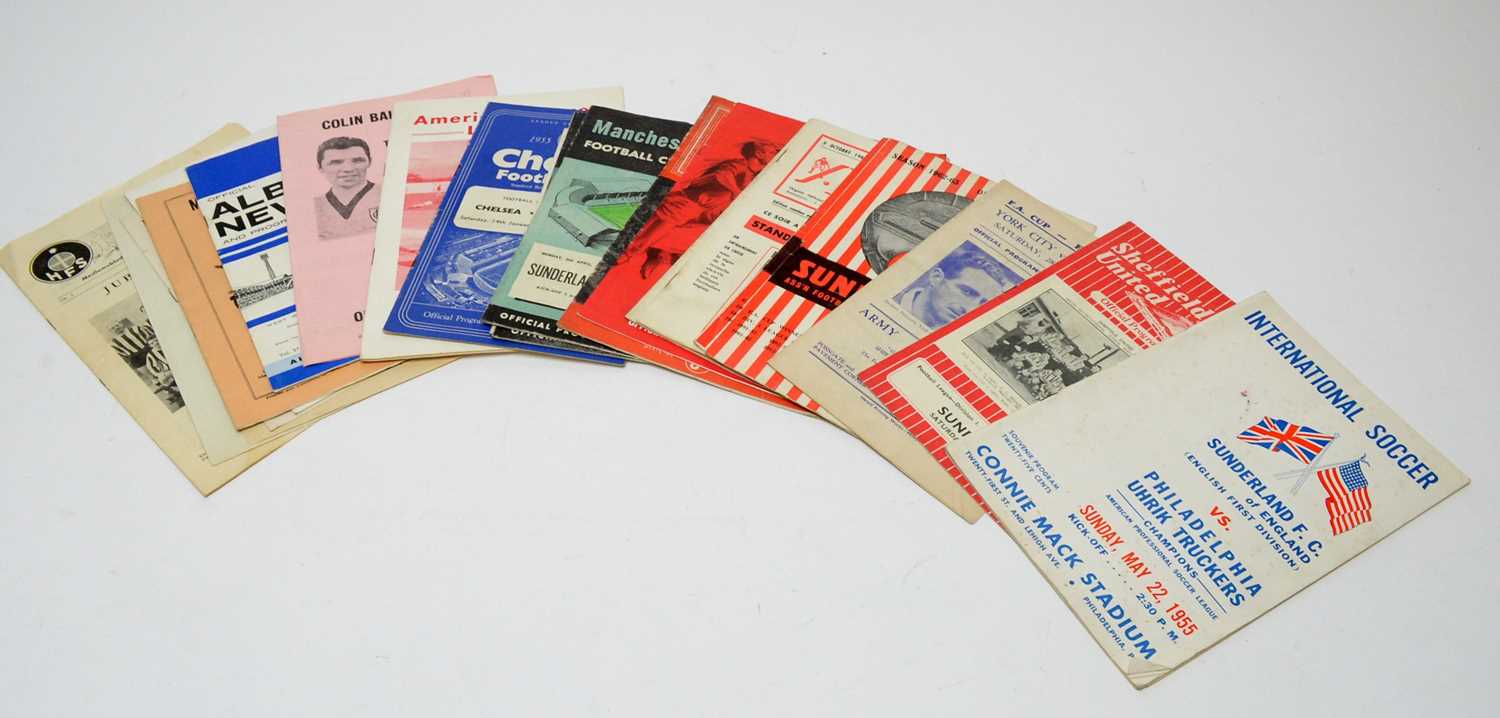 FA Cup football programs from the 1950s and 60s