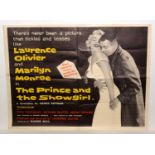 British quad film poster for "The Prince and the Showgirl"