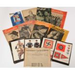 Collection of WWII German magazines and newspapers