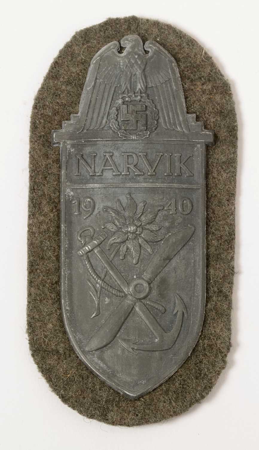 WII Army, Waffen, and SS Narvik arm shield