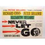 British quad movie poster for "Never Let Go"