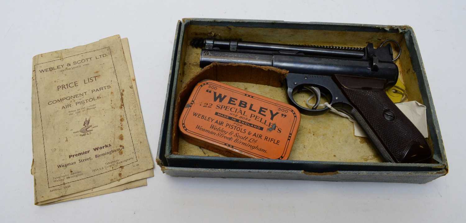 Webley Senior air pistol in original box