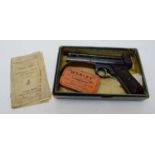 Webley Senior air pistol in original box