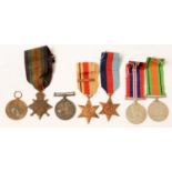 Collection of WWI and WWII war medals