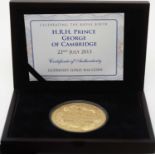 The Royal Birth of H.R.H. Prince George of Cambridge 22nd July 2013 £10 gold coin