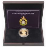 The House of Windsor Centenary gold £5 piedfort coin