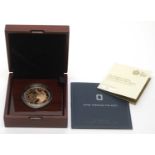 A Queen Elizabeth II Sapphire Jubilee £5 gold proof coin