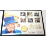 Her Majesty The Queen's 90th Birthday gold coin presentation cover
