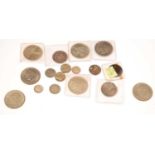 A selection of American coinage,