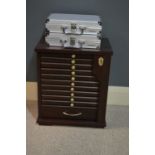 Coin cabinet and two cases