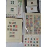 Germany, United States and Liechtenstein stamps