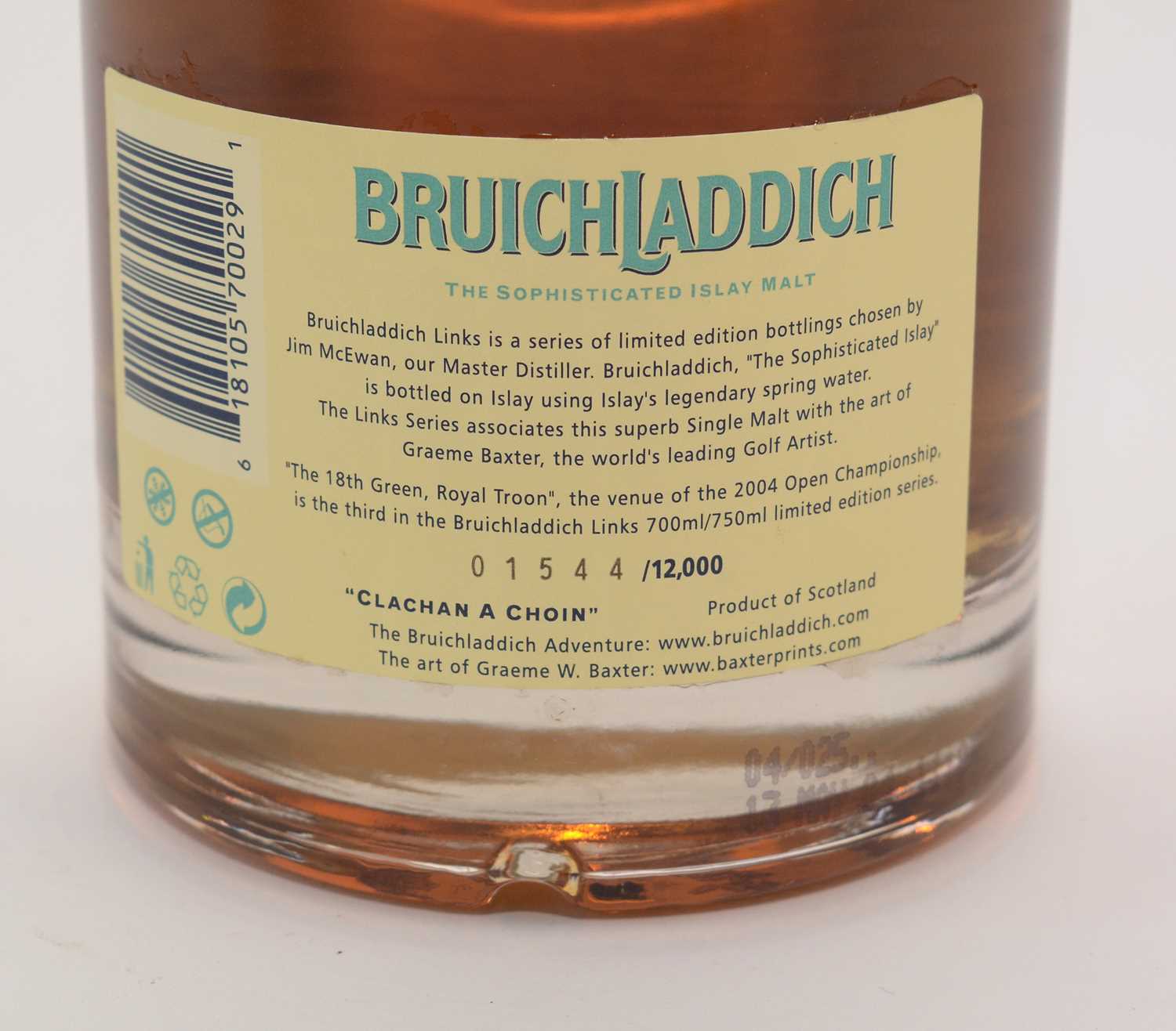 Bruichladdich Links Islay Single Malt Scotch Whisky - Image 4 of 5