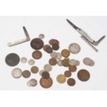A small accumulation of Victorian and later silver and other coinage.