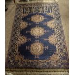 Flat woven Persian prayer mat