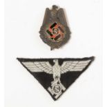 WWII German 'TeNo' badge and patch