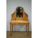 A mid Century oak dressing table.