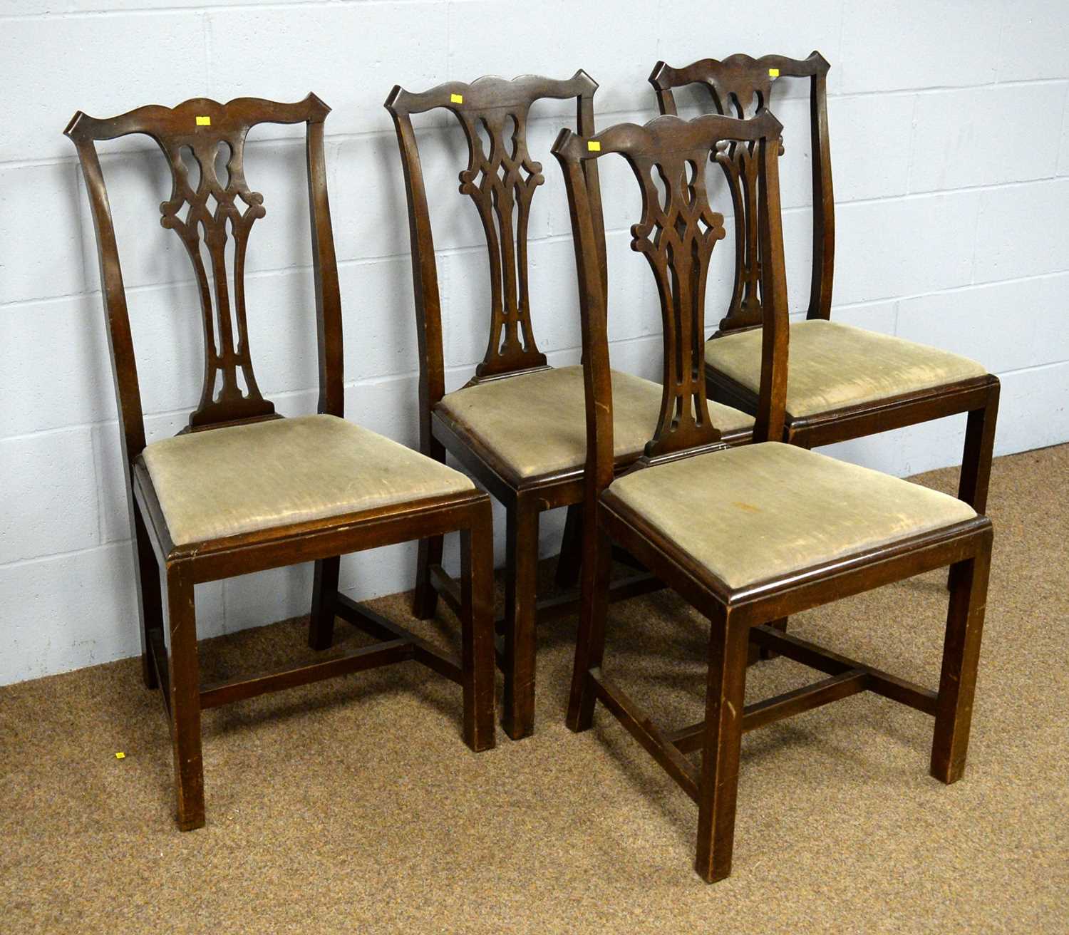 A set of four 20th Century George III style dining chairs. - Image 2 of 2