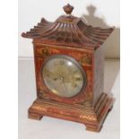 A 19th Century French chinoiserie mantel clock.