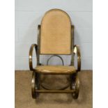 An early 20th Century Thonet style rocking chair.