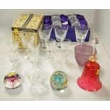 Selection of Edinburgh Crystal and other glass ware