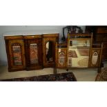 A Victorian rosewood mirror back sideboard.