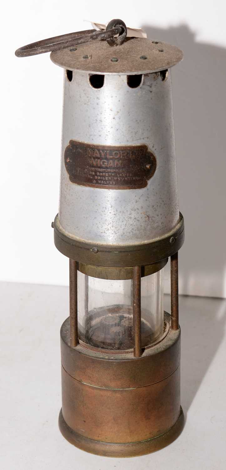 Miners safety lamp by J H Taylor Ltd