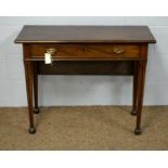 A 19th Century mahogany side table.