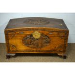 An early 20th Century Chinese camphor wood lined chest.