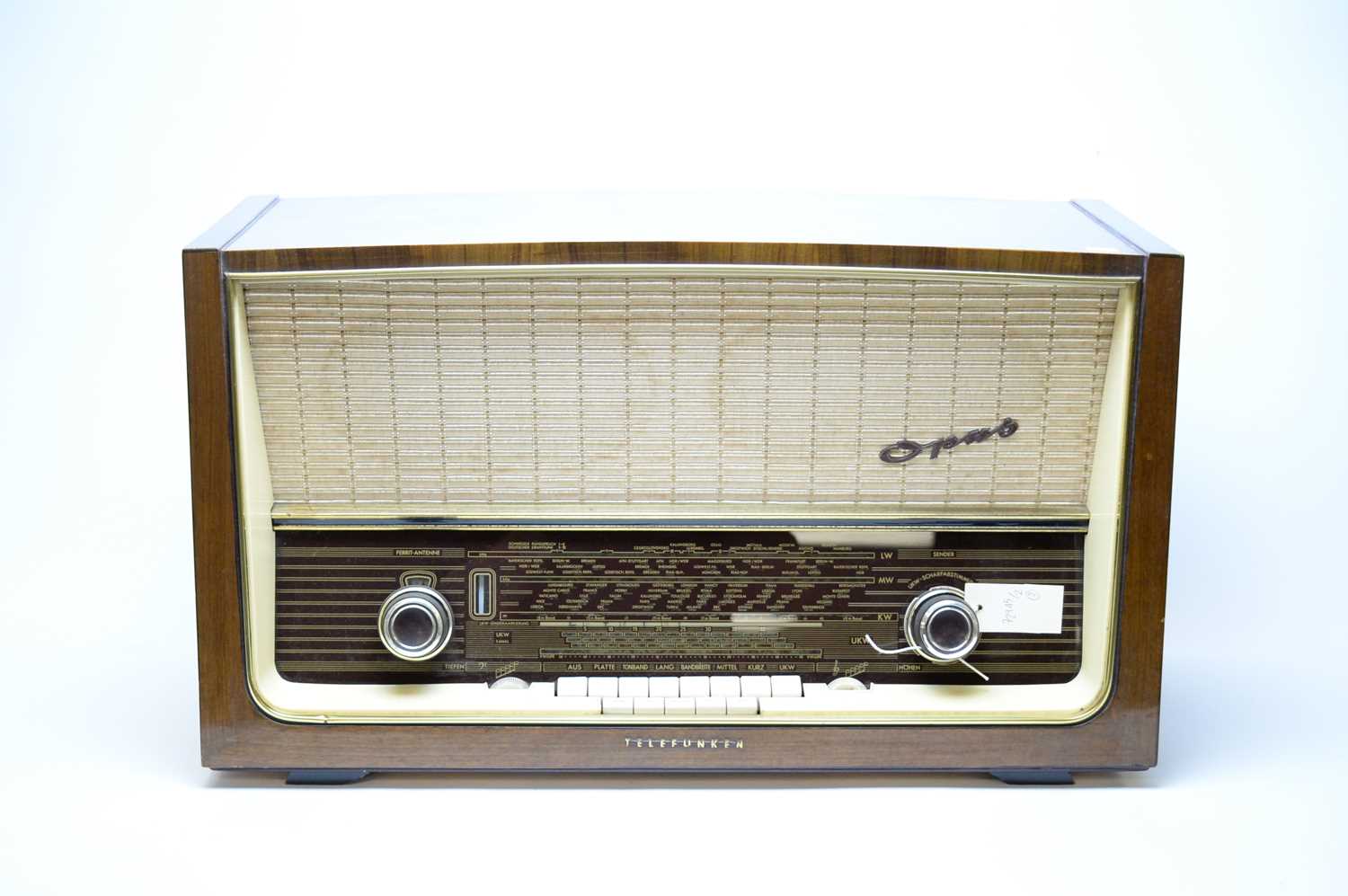 Vintage Telefunken Opus radio and a Telefunken Magnetophon 85