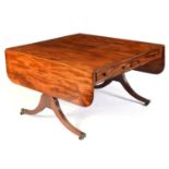 Late 19th/early 20th Century mahogany sofa table