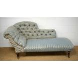 A late Victorian chaise longue.
