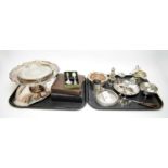 A selection of silver plated wares