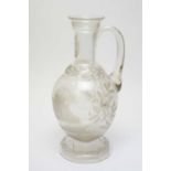 Engraved wine ewer dated 1887