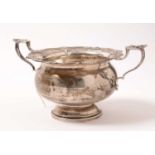 A George V silver handled bowl.