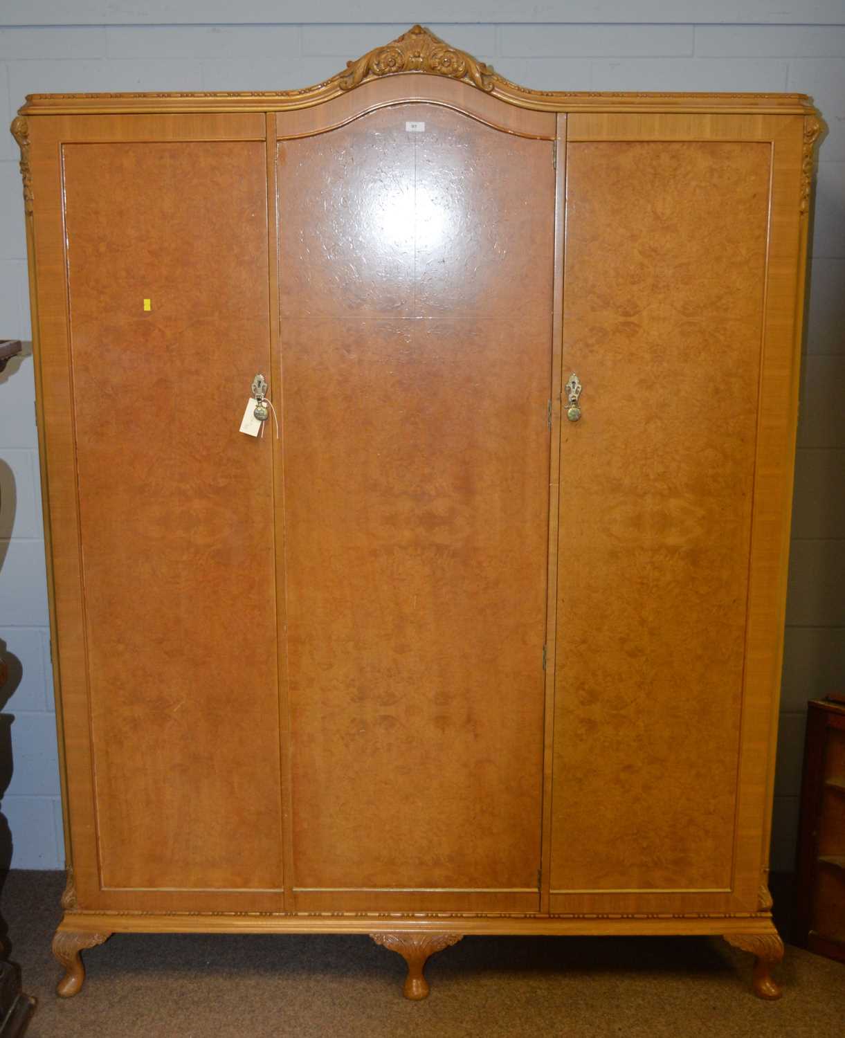 Early 20th Century hardwood corner cabinet