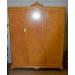 Early 20th Century hardwood corner cabinet