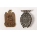 Two WWII German badges