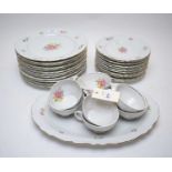 Winterling Bavaria floral decorated part dinner service