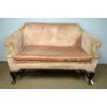A 19th Century Queen Anne style settee.