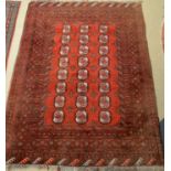A Bokhara carpet.