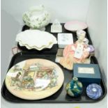 Selection of ceramics and glassware including Royal Doulton, Wedgwood and others